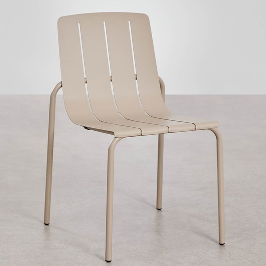 Isoria Stackable Steel Garden Chair – Mocha Brown