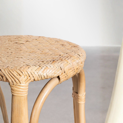 Jachel Rattan High Stool 65 cm - Natural Boho Style