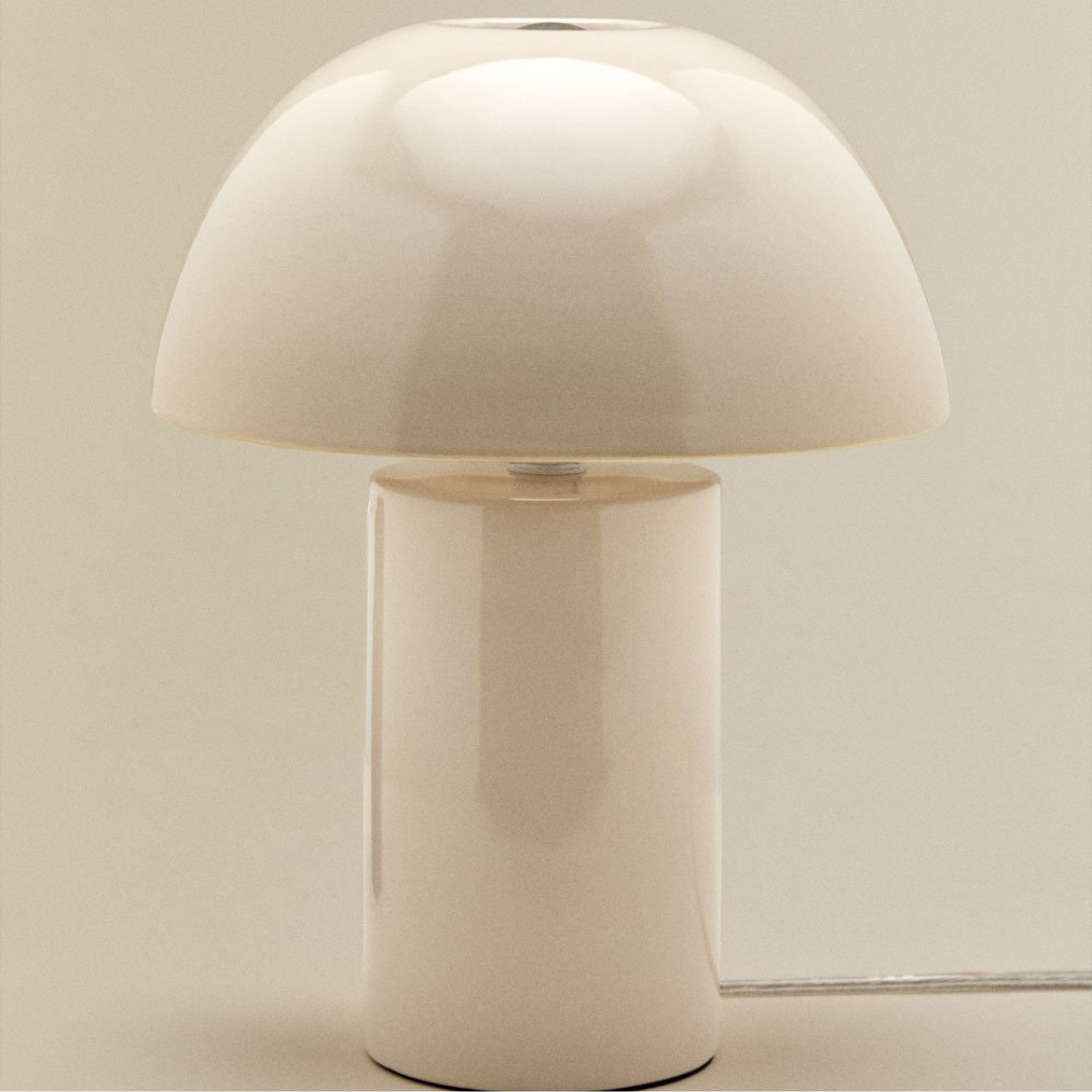 Kisvea Ceramic Table Lamp with Semi-Spherical Shade