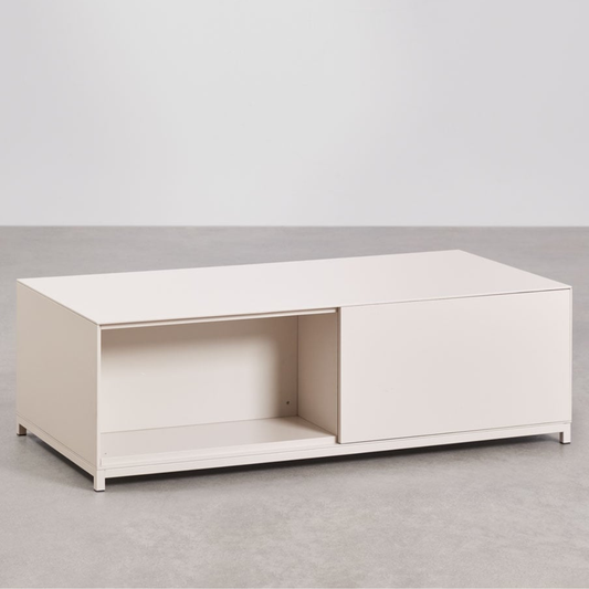 Kivora Rectangular Coffee Table 120x60 cm in MDF & Oak Veneer