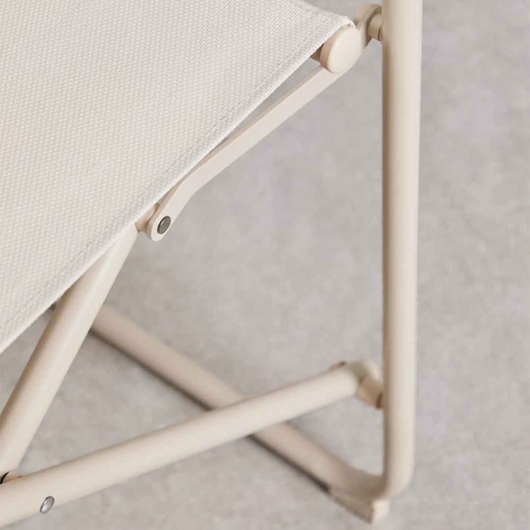 Melida Folding Director's Chair in Steel - Stylish & Durable