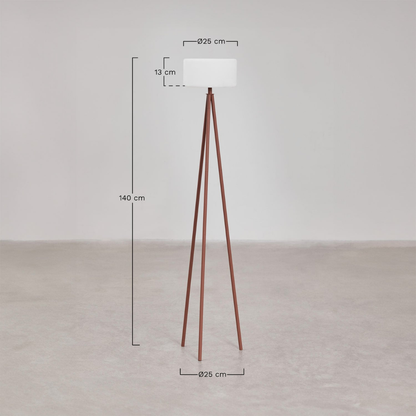 Mezina Wireless LED Outdoor Floor Lamp in Steel