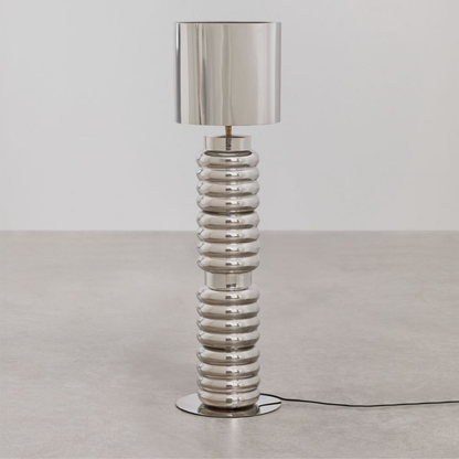 Mole Iron Floor Lamp with Nickel-Plated Finish