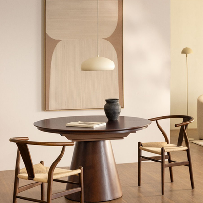 Montana Extendable Dining Table 120-160x120 cm MDF Oak Veneer