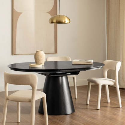 Montana Extendable Dining Table – Oak Veneer Design