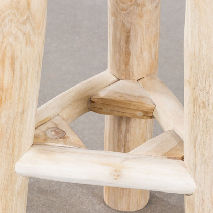 Narel High Wooden Stool (65 cm) – Teak & Suar Wood