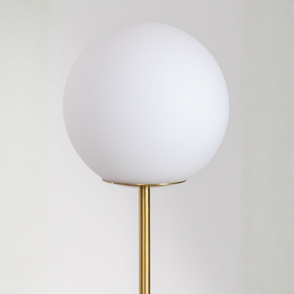 Niama Floor Lamp in Iron, Marble, and Glass Balls