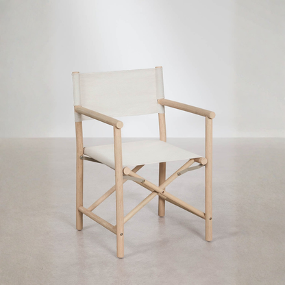 Olivia Folding Director's Chair in Acacia Wood