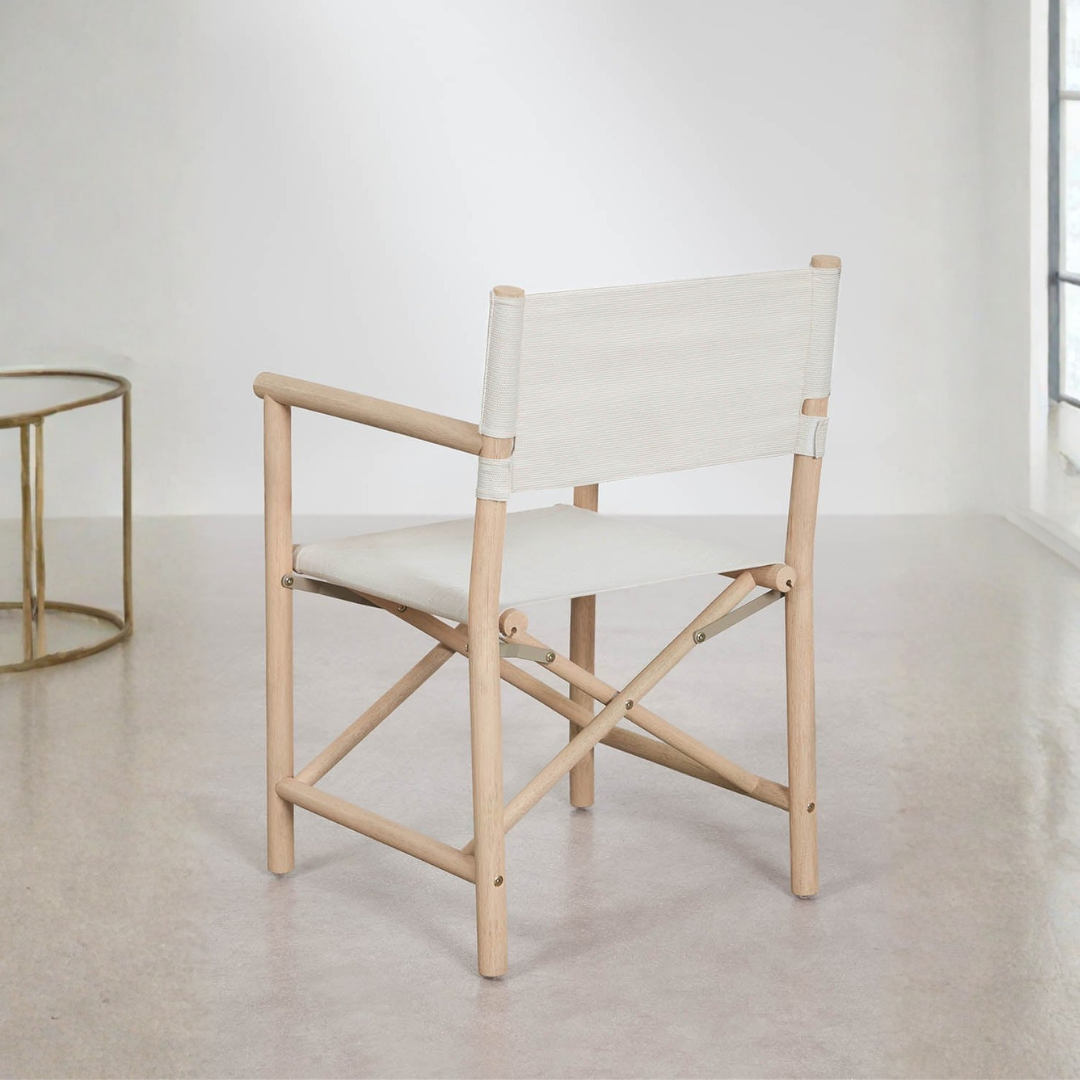Olivia Folding Director's Chair in Acacia Wood