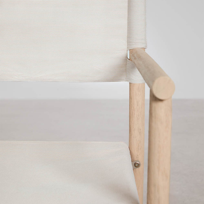 Olivia Folding Garden Director's Chair in Acacia Wood