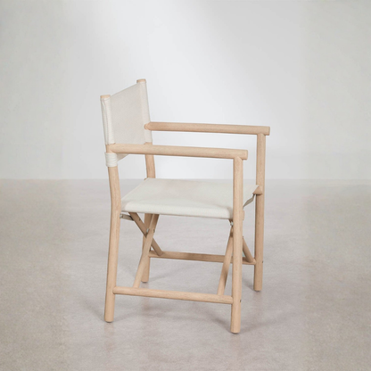 Olivia Folding Garden Director's Chair in Acacia Wood