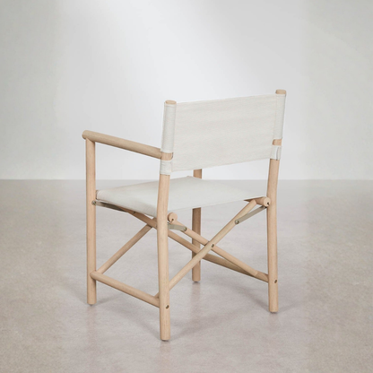 Olivia Folding Garden Director's Chair in Acacia Wood