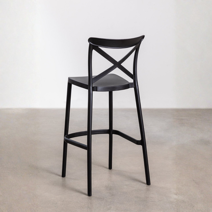 Otax 75cm Stackable High Garden Stool - White Polypropylene