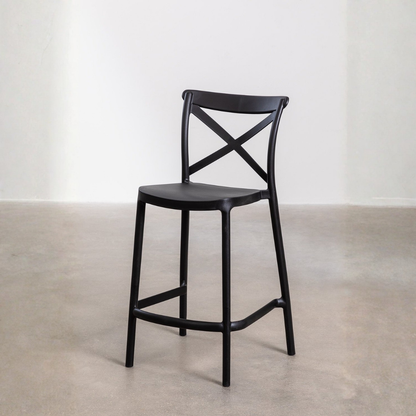 Otax 75cm Stackable High Garden Stool - White Polypropylene