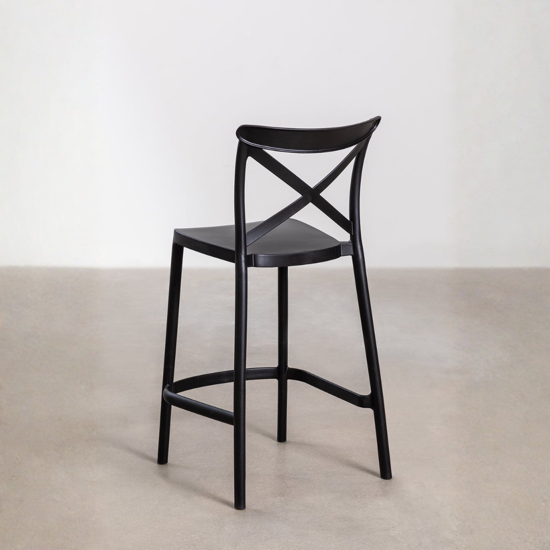 Otax 75cm Stackable High Garden Stool - White Polypropylene