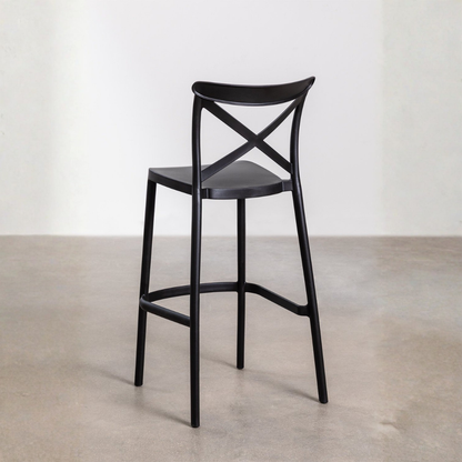 Otax 75cm Stackable High Garden Stool - White Polypropylene
