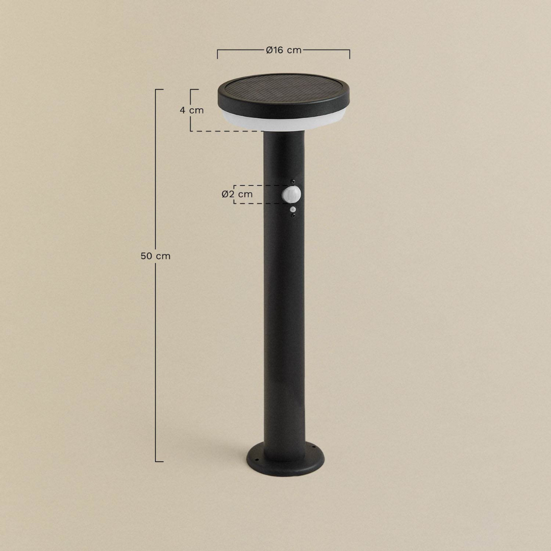 Ovint Outdoor Solar LED Beacon in Stainless Steel