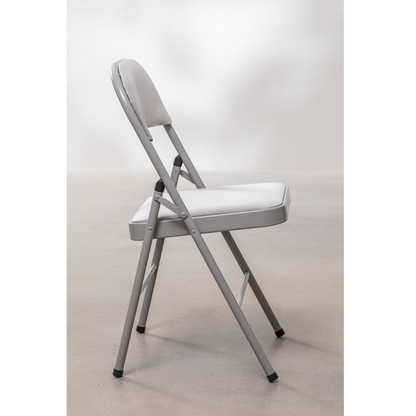 Pack of 2 Keiren Velvet Folding Chairs - Steel Frame