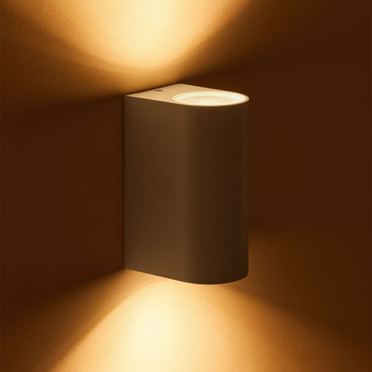 Pevot Aluminum Outdoor Wall Light with 2 Light Points