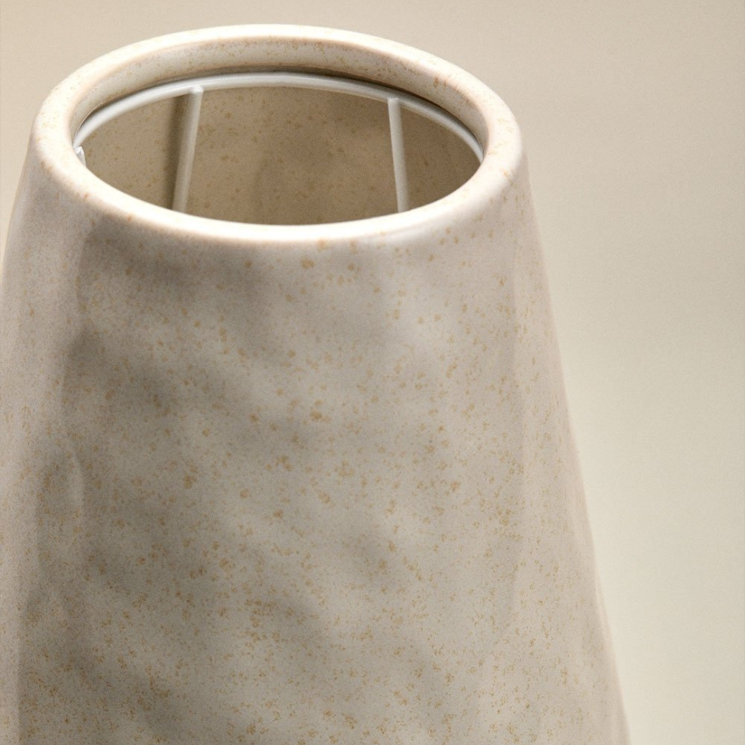 Portia Ceramic Table Lamp with Unique Light Play