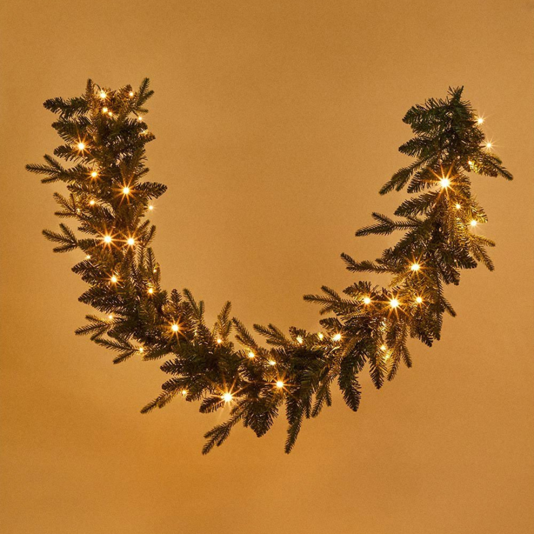 Raina 180cm LED Christmas Garland with 50 Warm White Lights
