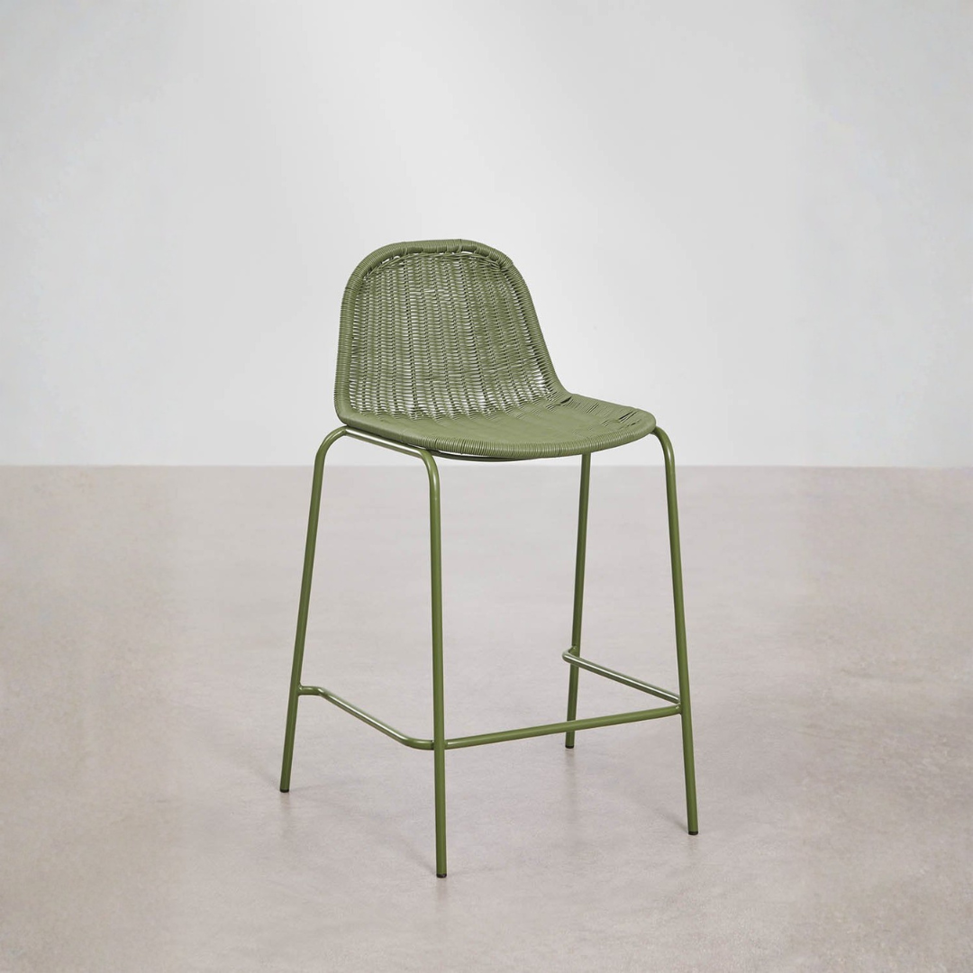 Reiven Stackable High Garden Stool - Synthetic Wicker