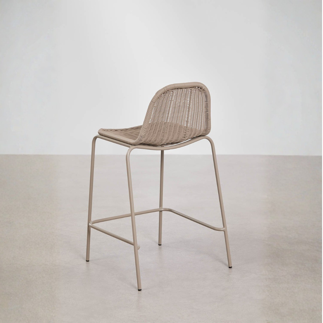 Reiven Stackable High Garden Stool - Synthetic Wicker