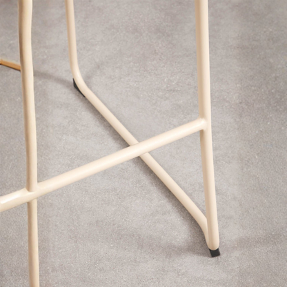 Revia Stackable High Garden Stool with Armrests - Wicker & Steel