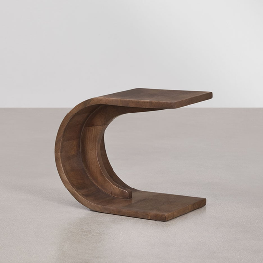Rigi Side Table 45x30 cm in Dark Mango Wood