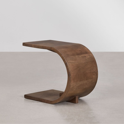 Rigi Side Table 45x30 cm in Dark Mango Wood