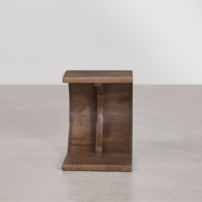 Rigi Side Table 45x30 cm in Dark Mango Wood