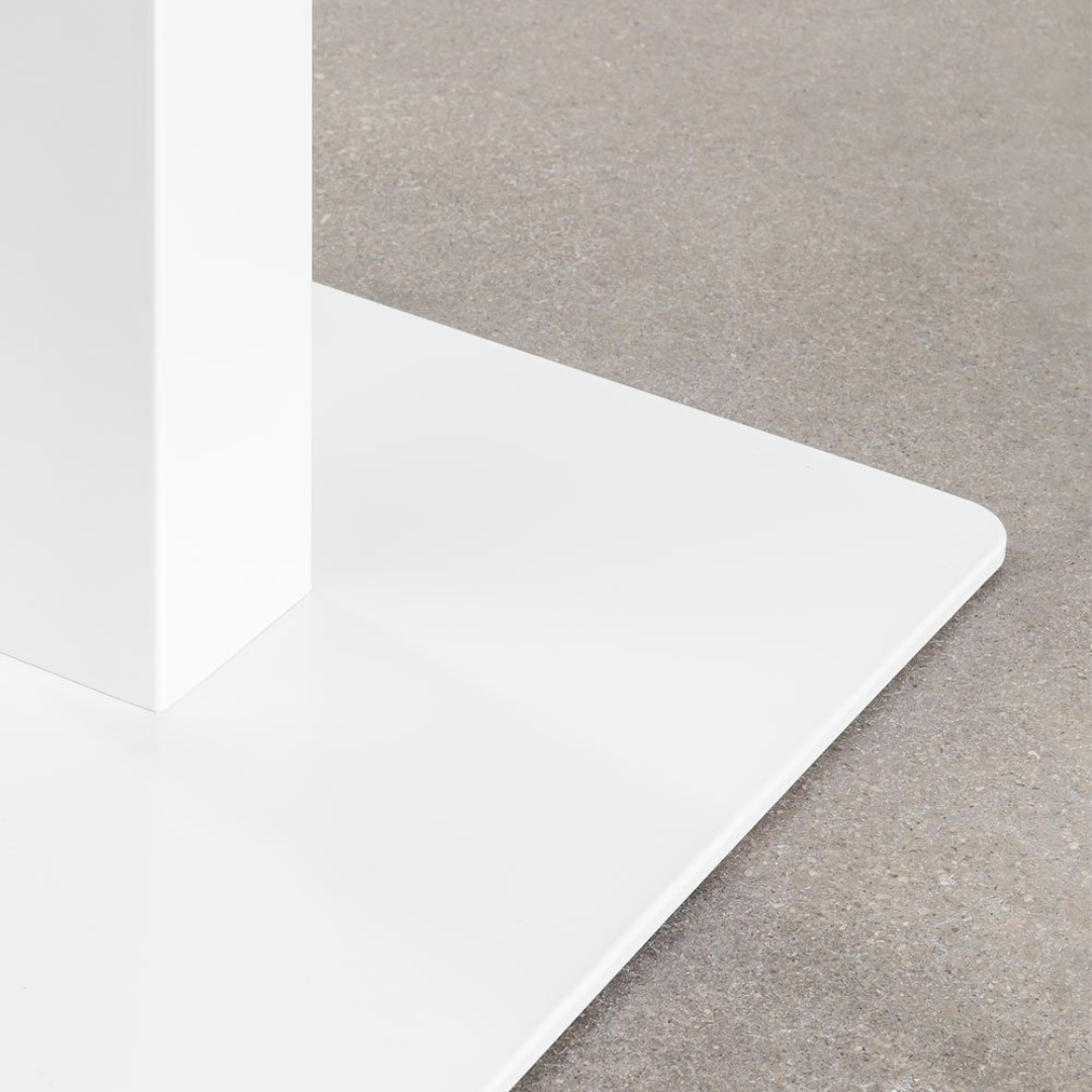 Ristretto Square Bar Table - Acacia Wood & Steel Base