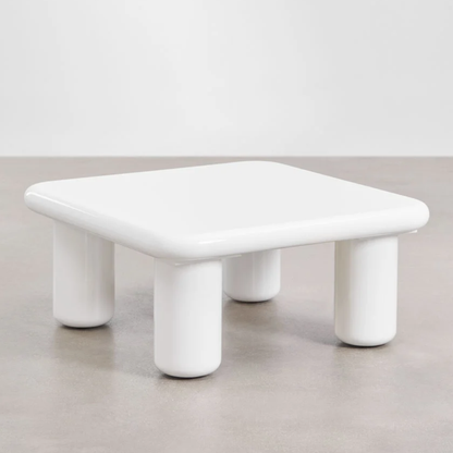 Riverton Square Side Table 80x80 cm in MDF – High Gloss