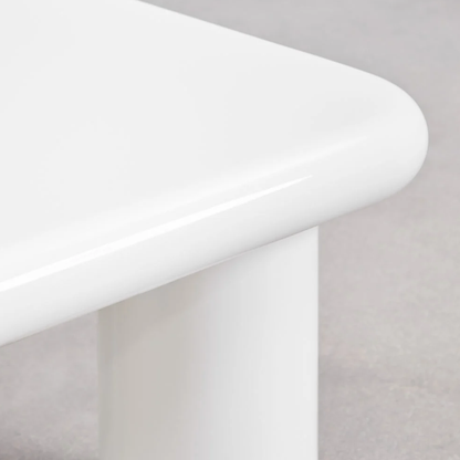 Riverton Square Side Table 80x80 cm in MDF – High Gloss