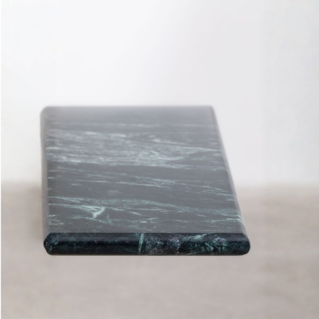 Rocher High Square Bar Table 60x60 cm in Marble & Steel