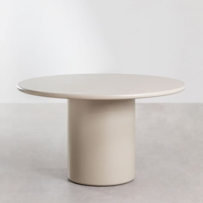 Rodeo Oval Dining Table 200x100 cm in MDF – Beige Tapioca