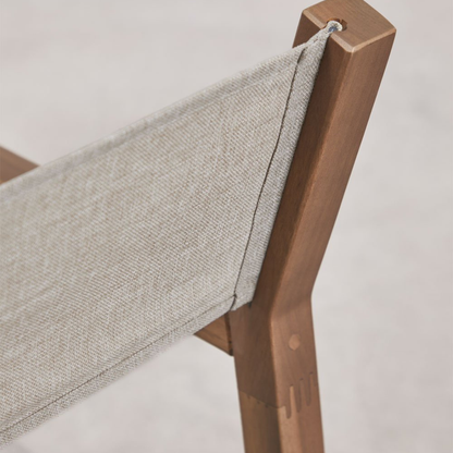 Rondônia Folding Garden Director's Chair in Acacia Wood