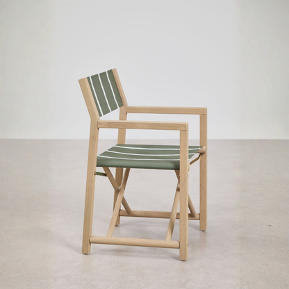 Rondônia Folding Garden Director's Chair in Acacia Wood