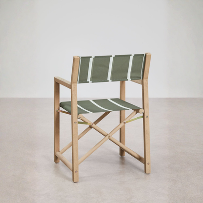 Rondônia Folding Garden Director's Chair in Acacia Wood