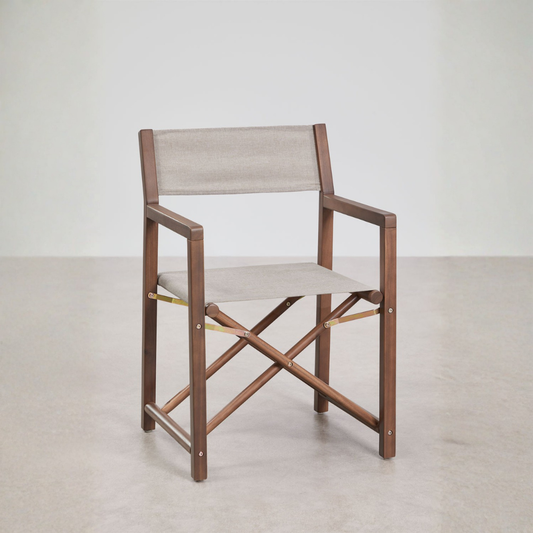 Rondônia Folding Garden Director's Chair in Acacia Wood
