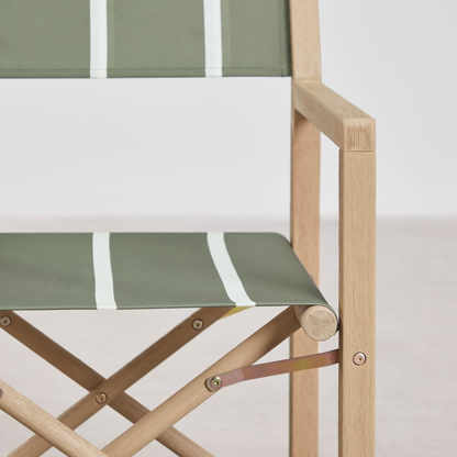 Rondonia Folding Director's Chair - Acacia Wood & Polyester