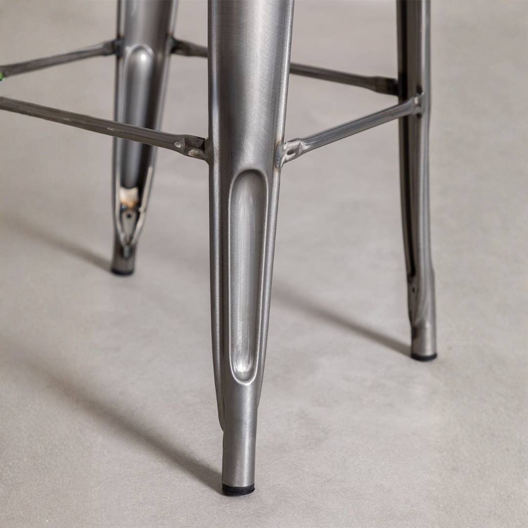 Lix High Stool 75 cm with Steel Backrest