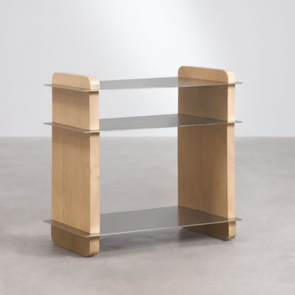 Tokyo Rectangular Side Table 55x40 cm - Mango Wood & Steel