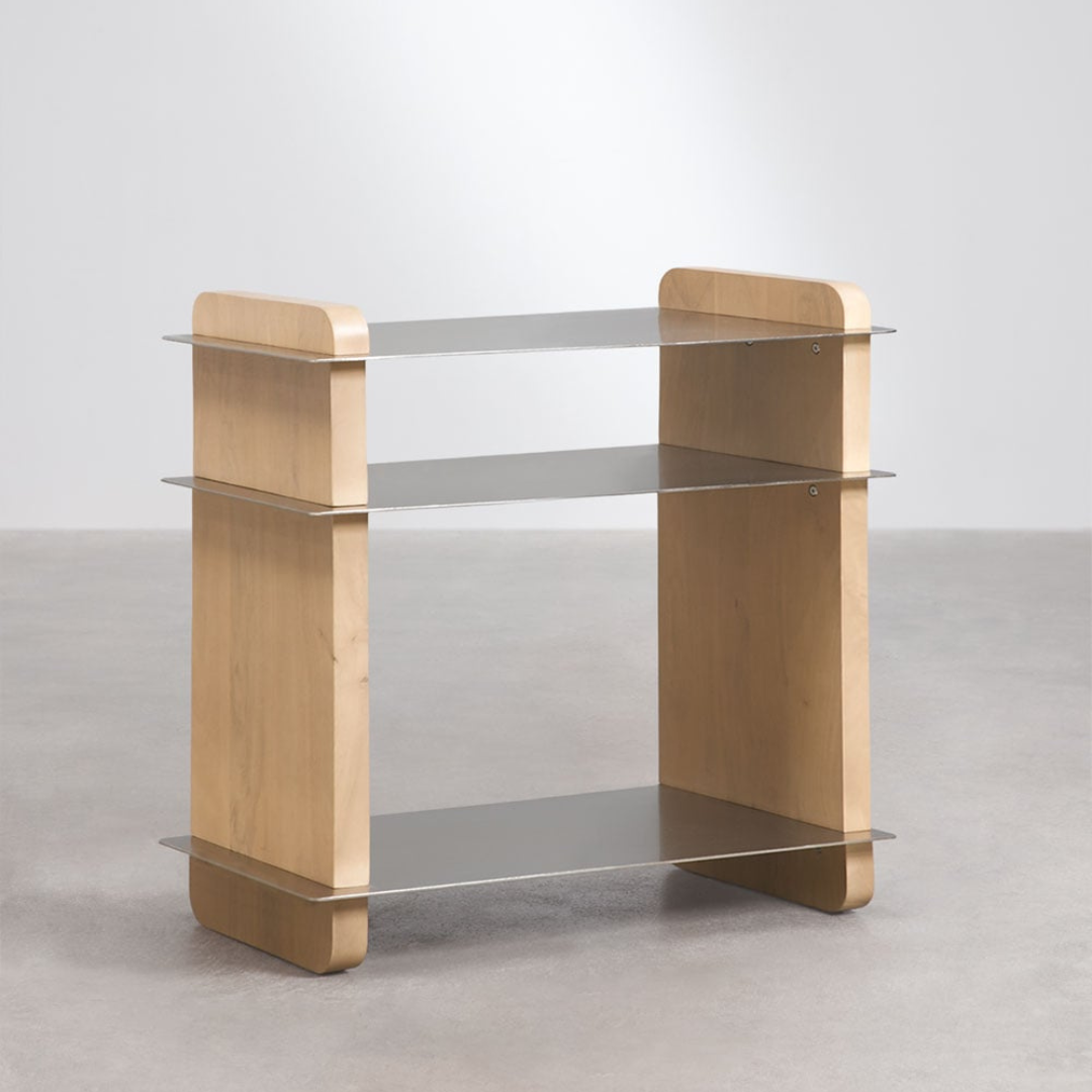 Tokyo Rectangular Side Table 55x40 cm - Mango Wood & Steel