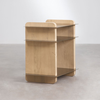Tokyo Rectangular Side Table 55x40 cm - Mango Wood & Steel
