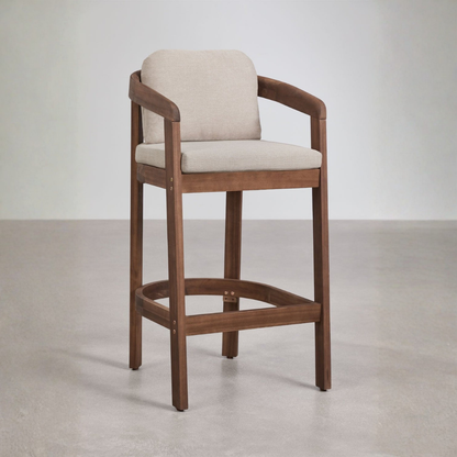 Uleno Acacia Wood High Garden Stool - Outdoor Comfort