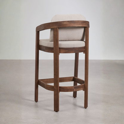 Uleno Acacia Wood High Garden Stool - Outdoor Comfort