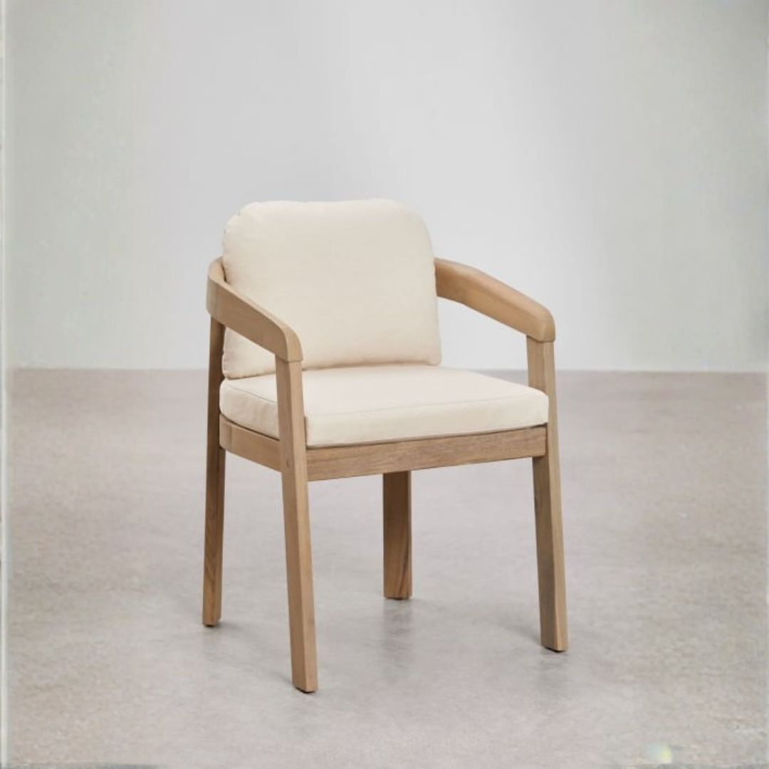 Uleno Acacia Wood High Garden Stool - Outdoor Comfort
