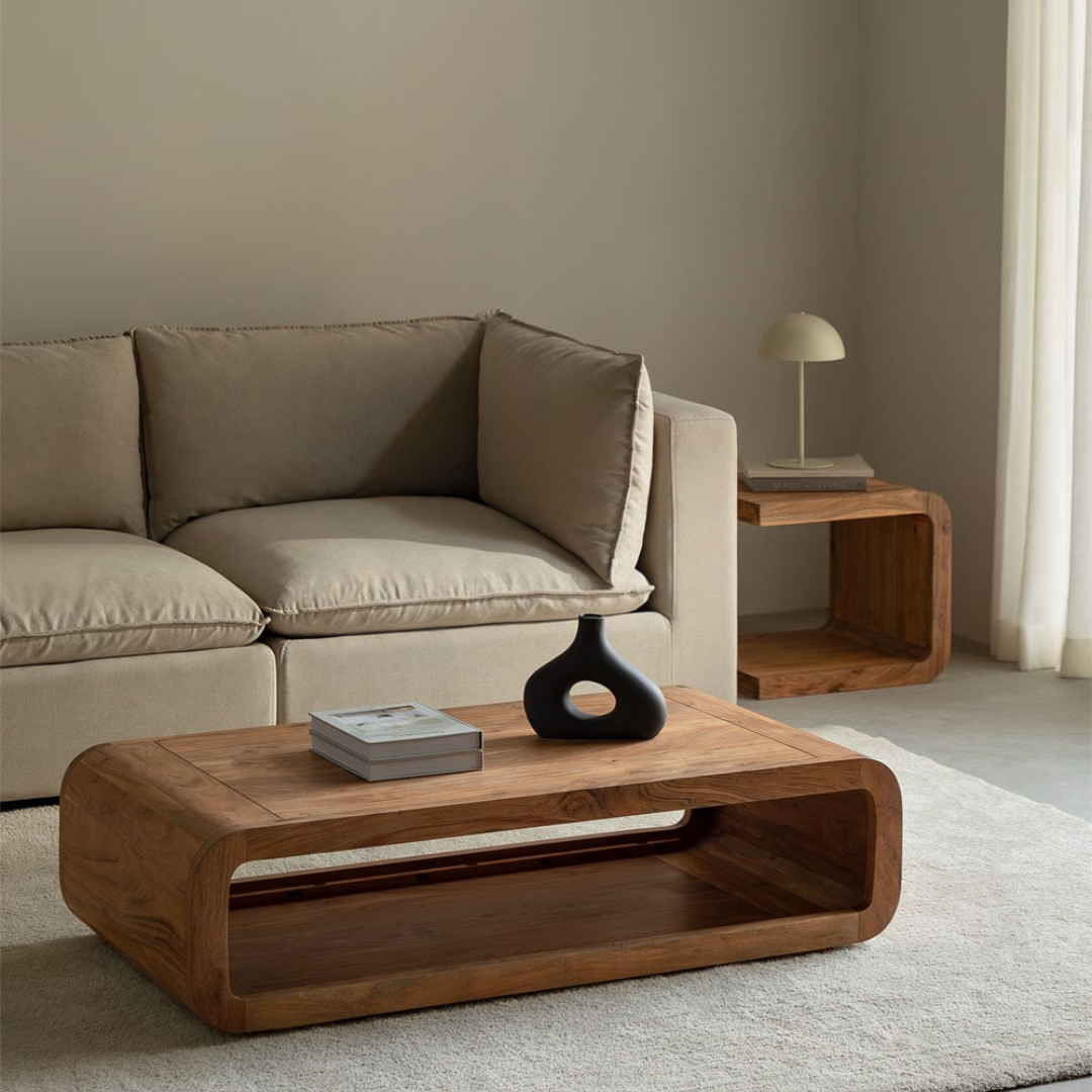 Vacry Rectangular Coffee Table 120x60 cm – Acacia Wood