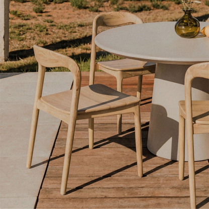 Varmus Teak Wood Garden Chair – Japandi Inspired Design